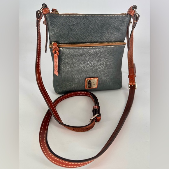 Dooney & Bourke Navy Leather Crossbody Bag - Picture 3 of 15